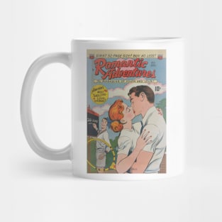 Vintage "Romantic Adventures" Cover Mug